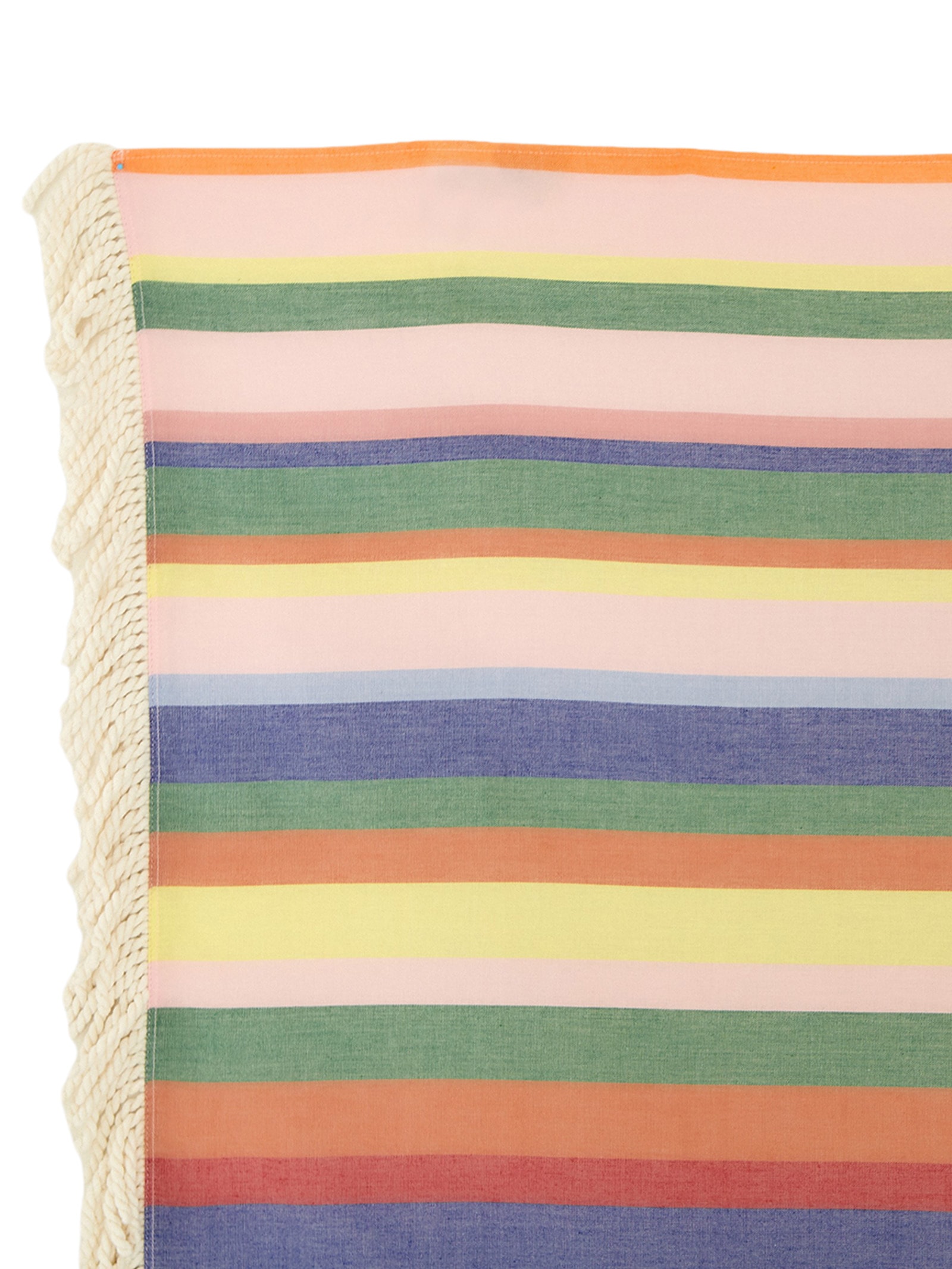 Canga Feminina Fio Tinto Listra Bananeira Bege Farm Praia