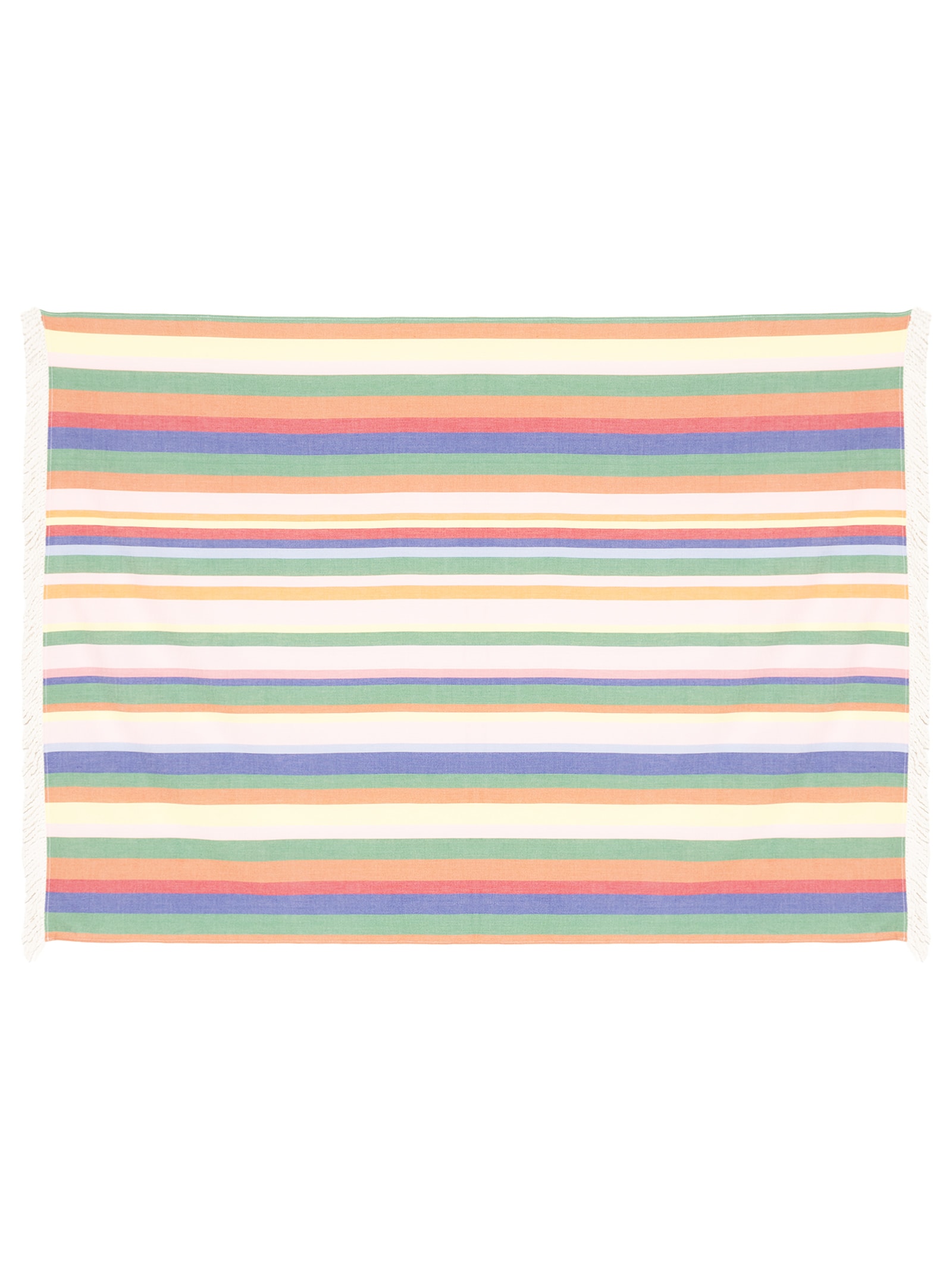 Canga Feminina Fio Tinto Listra Bananeira Bege Farm Praia