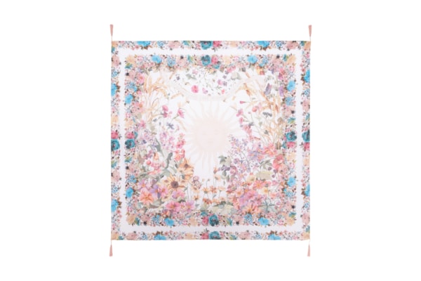 Canga Feminina Floral - Branco