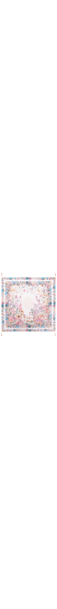 Canga Feminina Floral - Branco