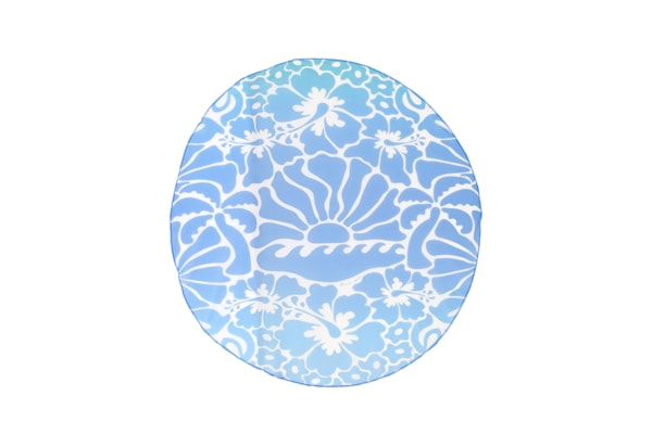 Canga Feminina Praia Sunset Yoga Off - Azul