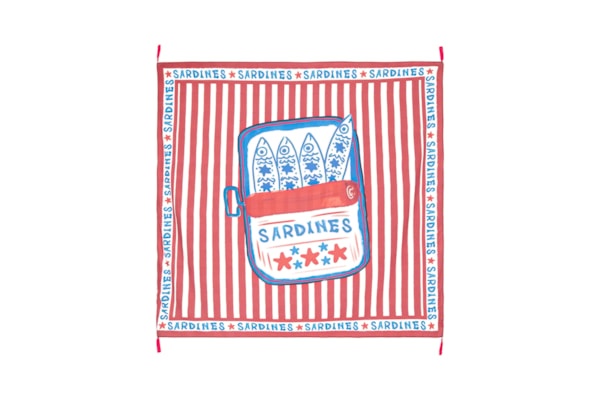 Canga Feminina Sardines - Vermelho