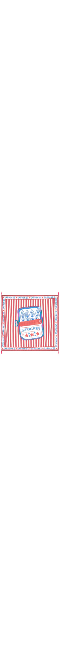 Canga Feminina Sardines - Vermelho