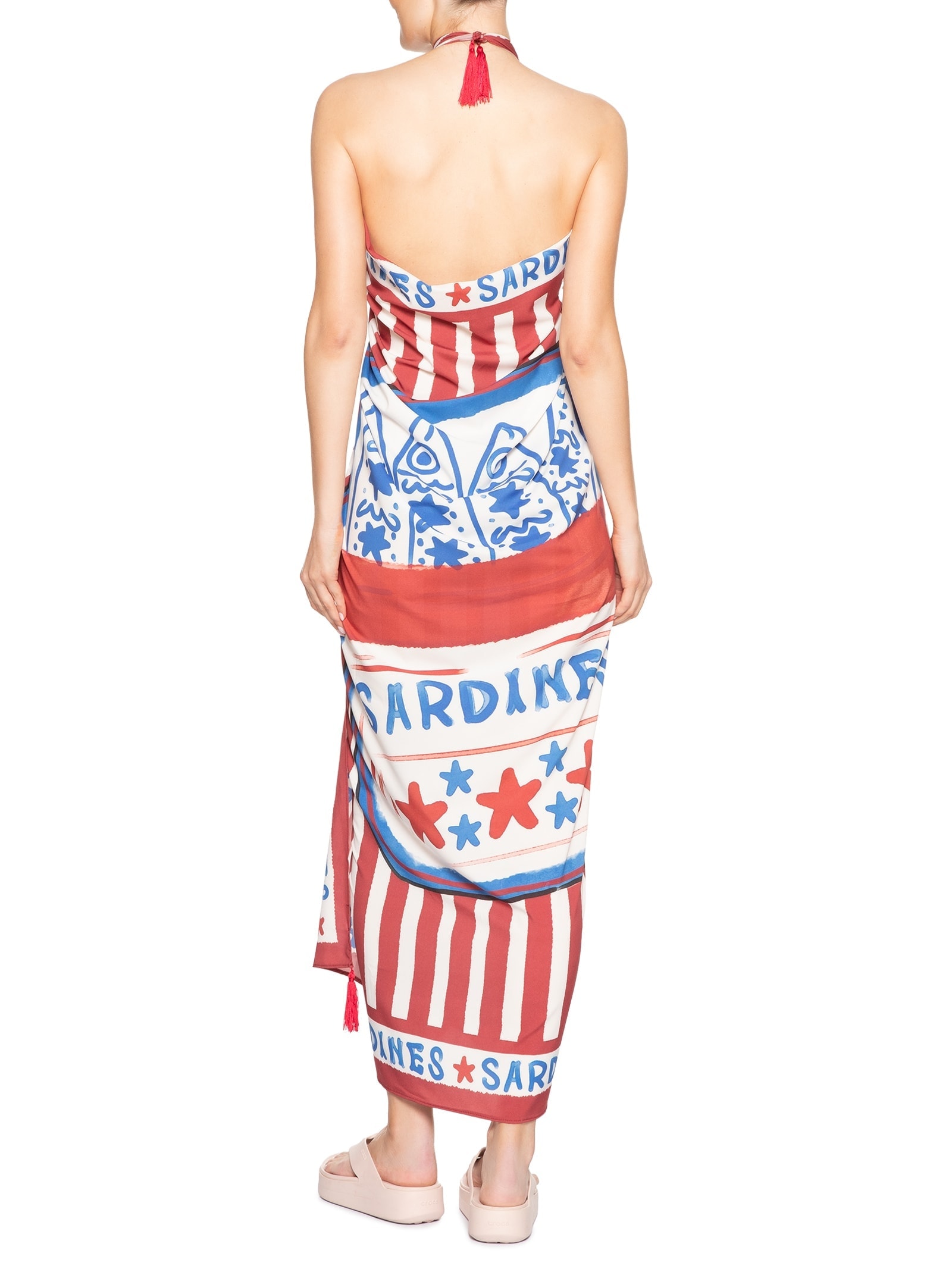 Canga Feminina Sardines Vermelho Mktbeach