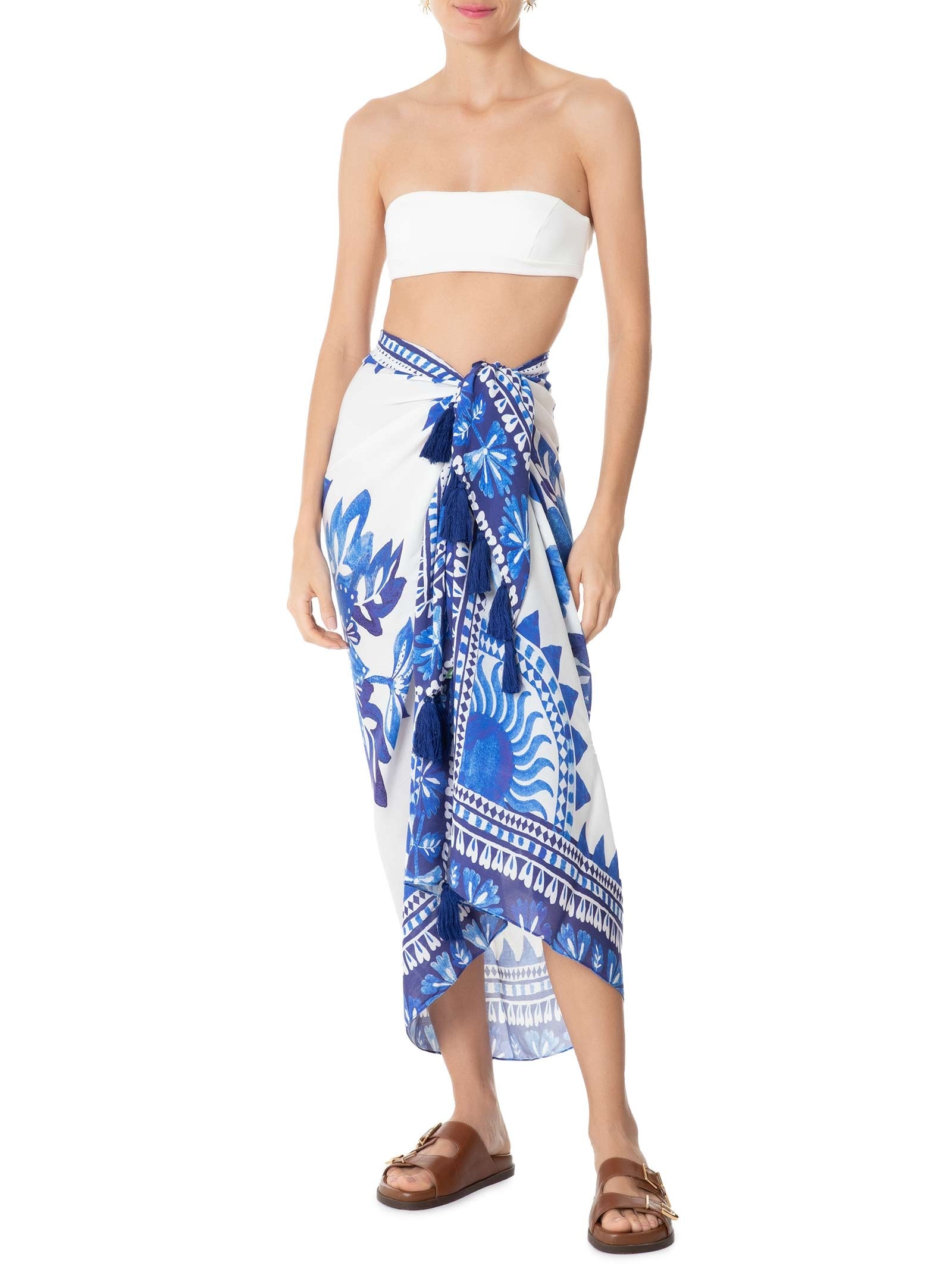 Canga Floral Beleza Azul Farm Praia