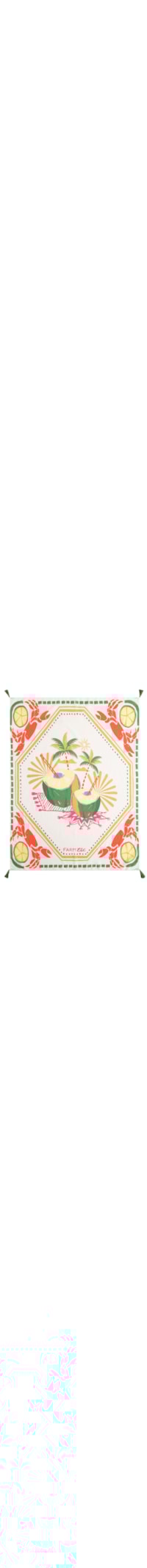 Canga Lenço Comida de Praia - Off White