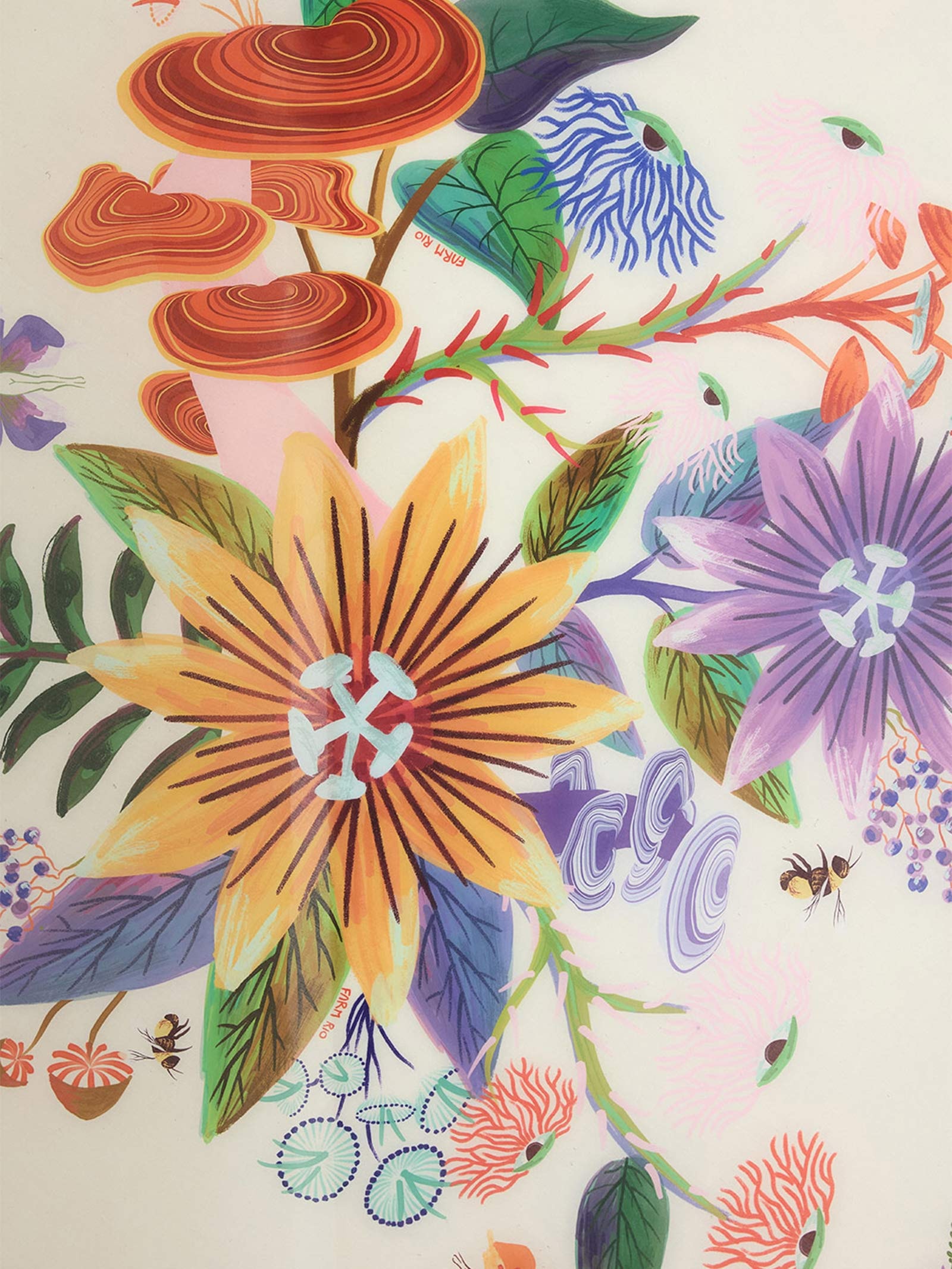 Canga Redonda Jardim Brilhante Branco Farm Etc