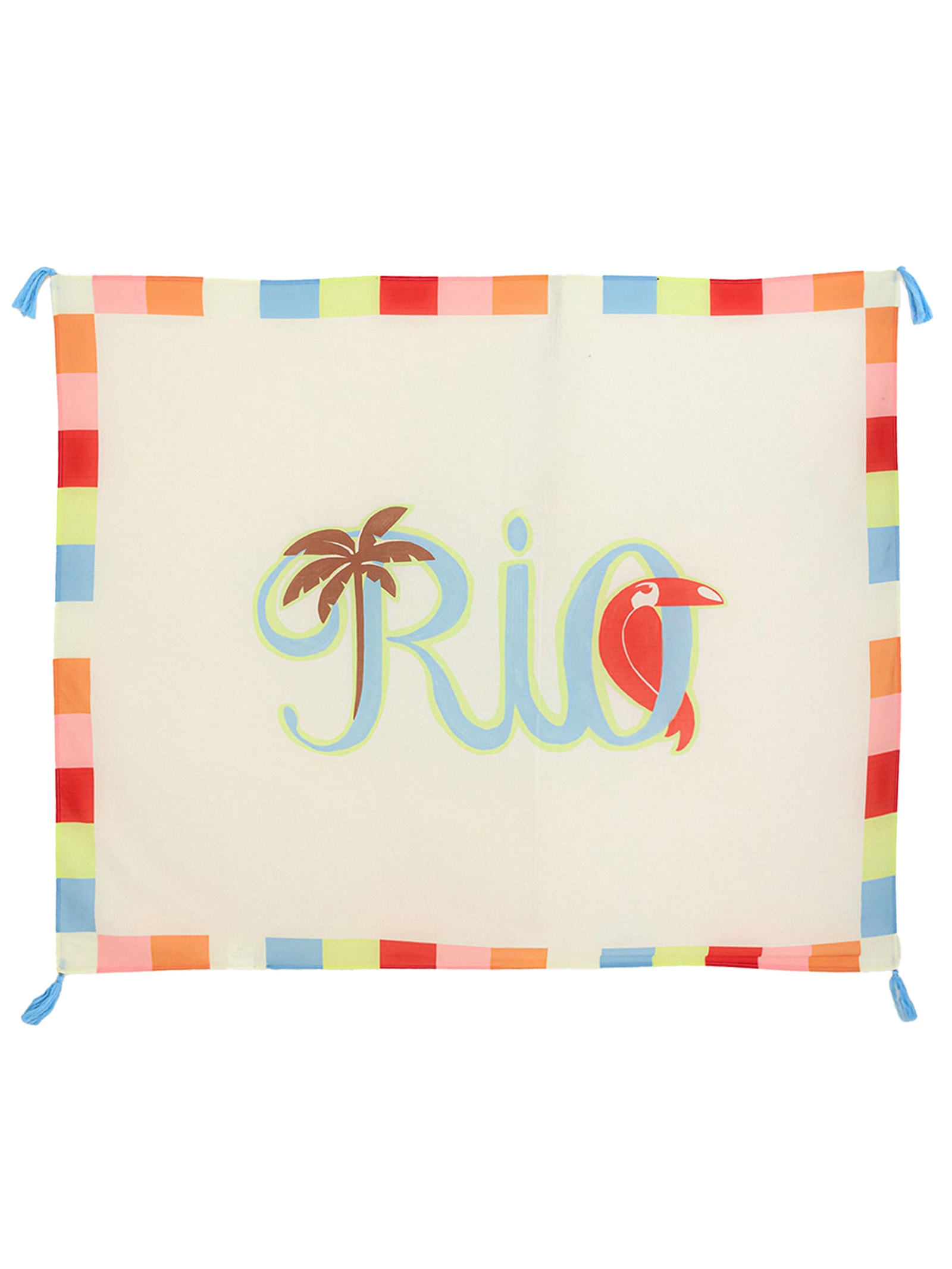 Canga Rio Tipográfico Silk Branco Farm Etc