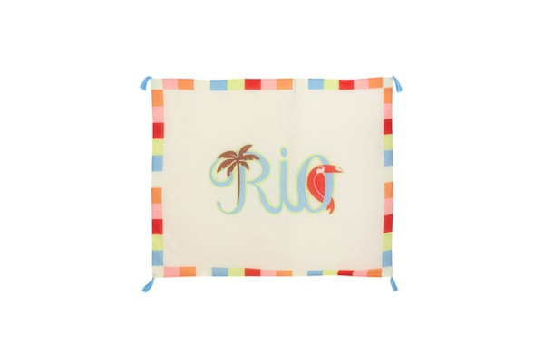 Canga Rio Tipográfico Silk - Branco