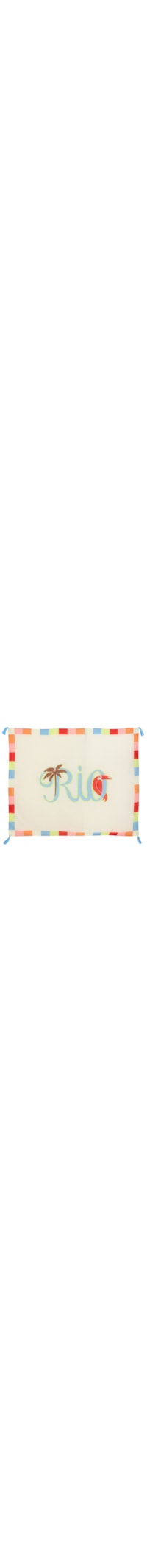 Canga Rio Tipográfico Silk - Branco