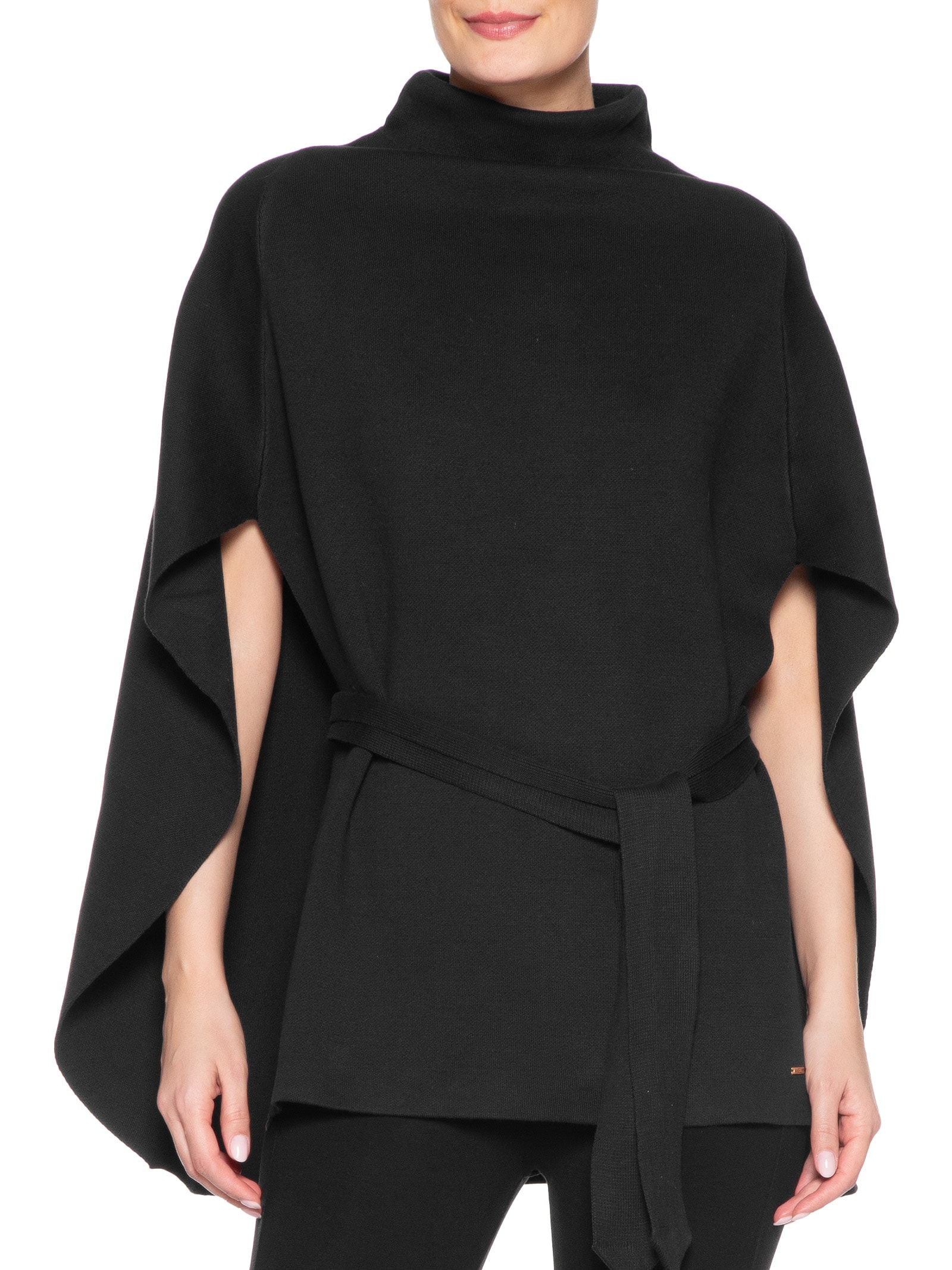 Capa Feminina Mininal Com Cinto Preto Anselmi