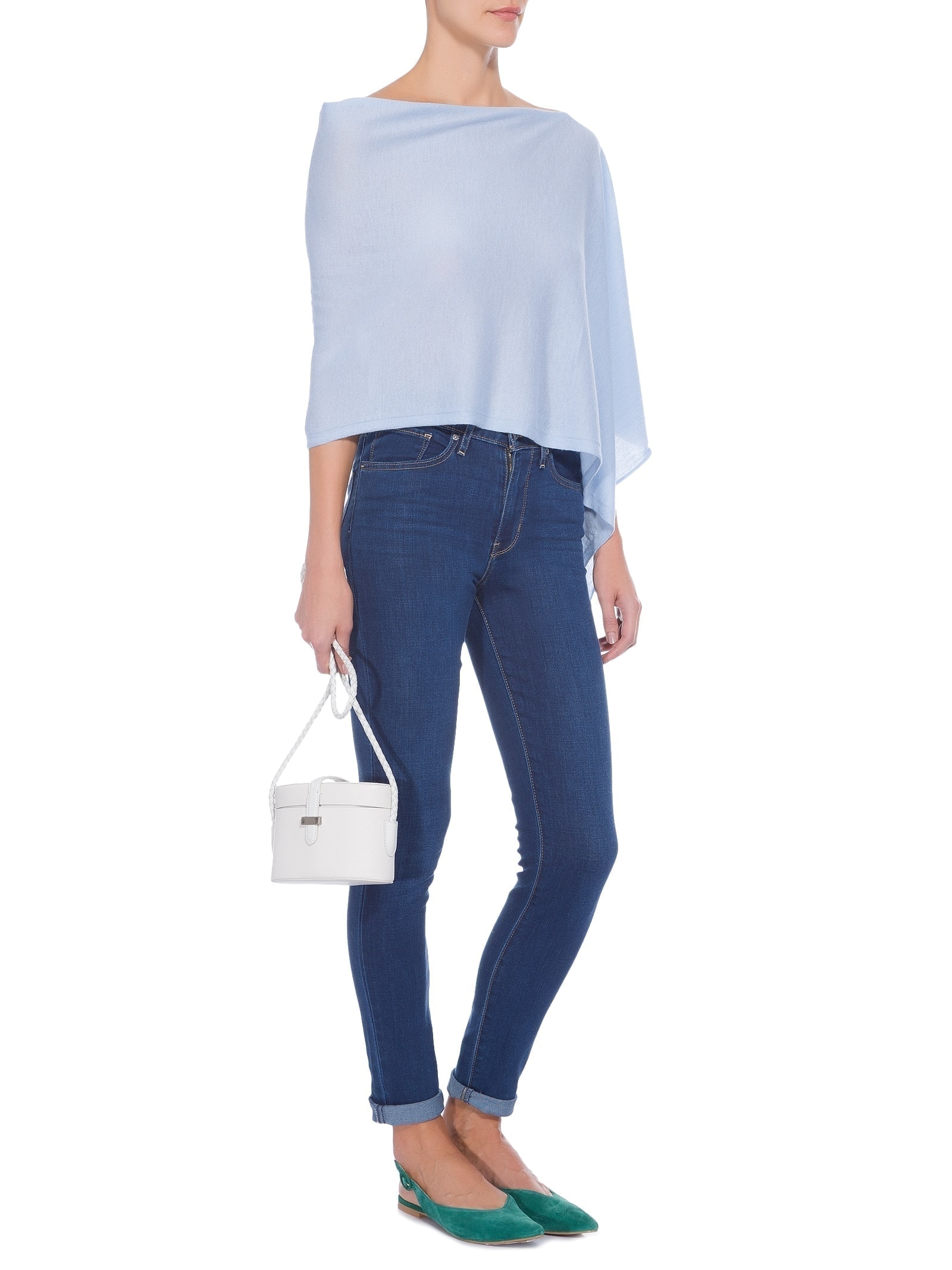 Capa Feminina Puro Cashmere Azul '2Essential