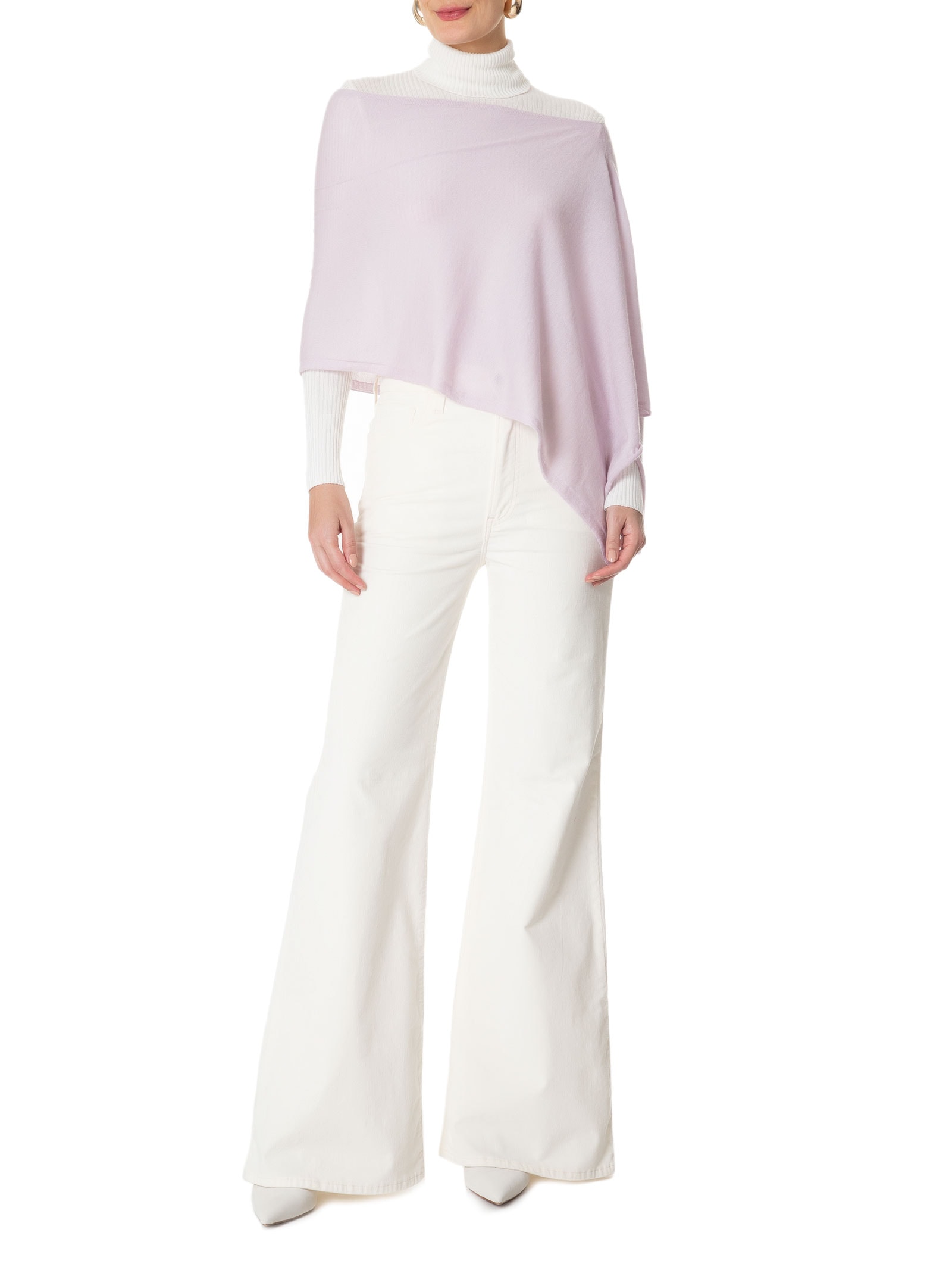 Capa Feminina  Puro Cashmere Rosa '2Essential