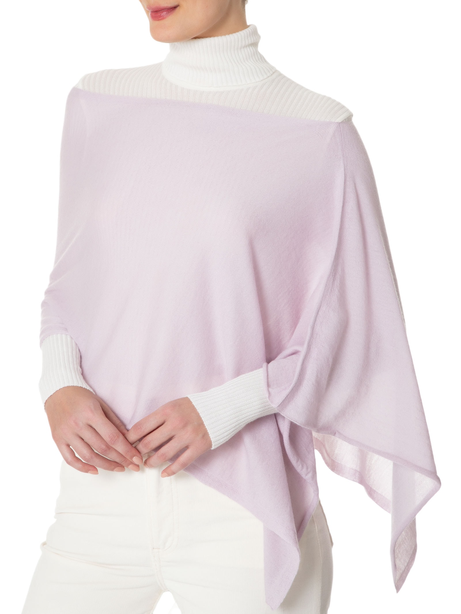 Capa Feminina  Puro Cashmere Rosa '2Essential