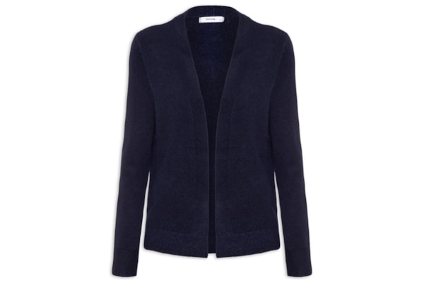 Cardigã Feminino Comfy Em Tricot - Azul