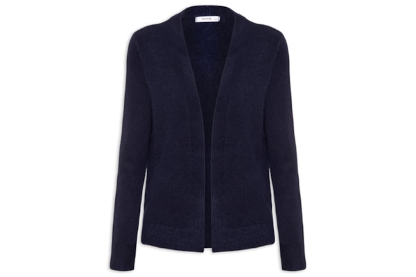 Cardigã Feminino Comfy Em Tricot - Azul