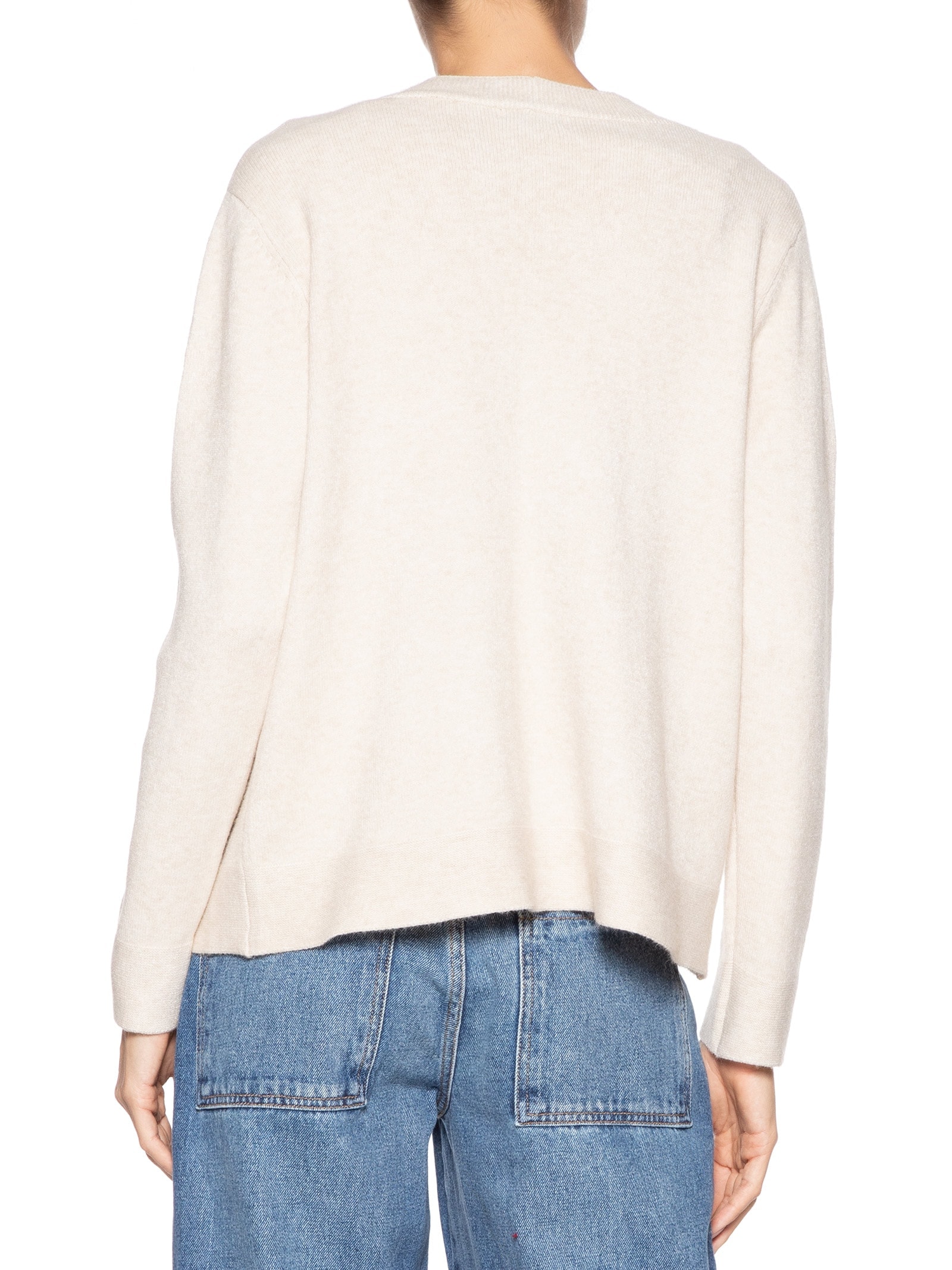 Cardigã Feminino Comfy Em Tricot Bege Basiq