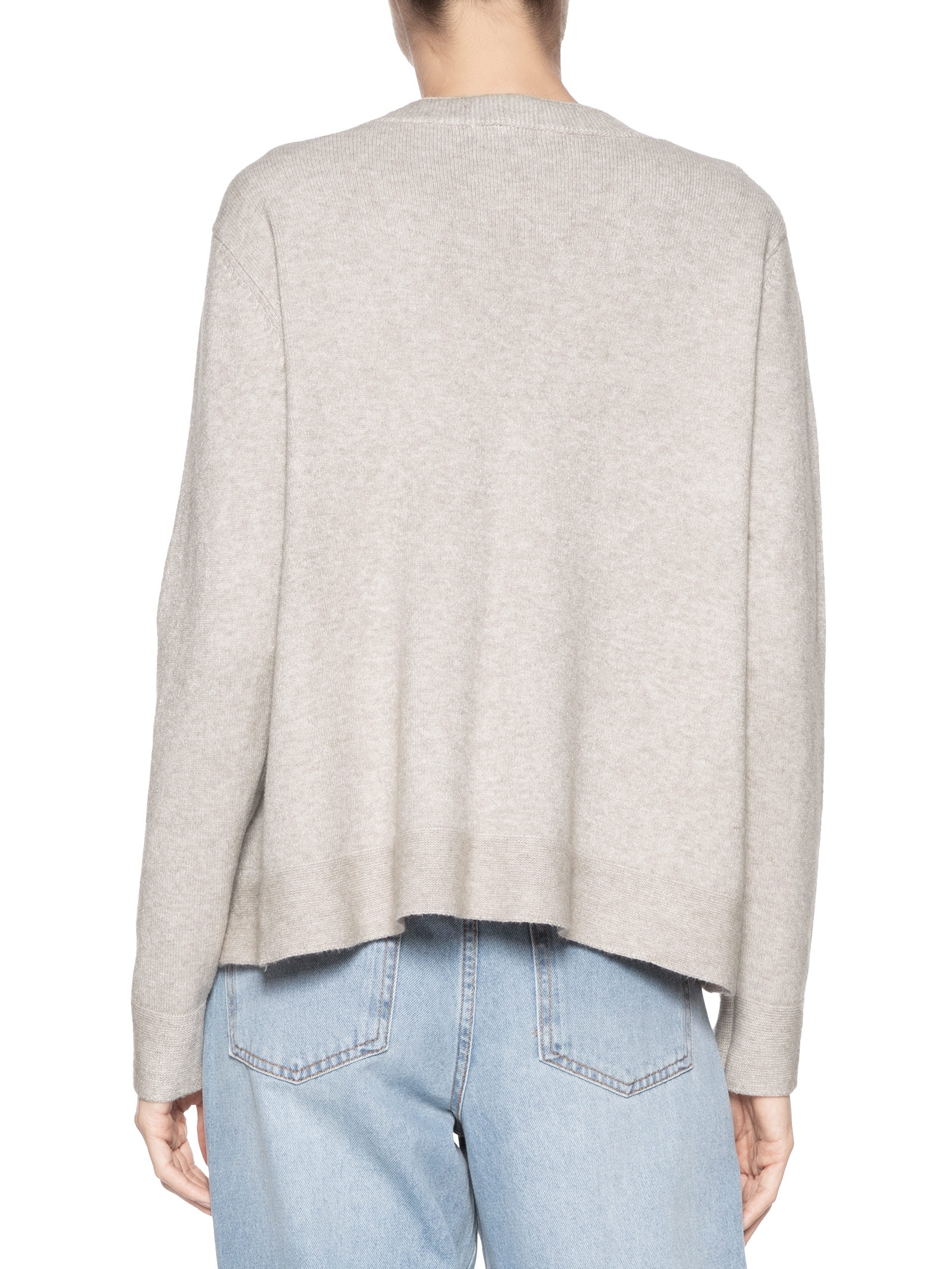 Cardigã Feminino Comfy Em Tricot Bege Basiq