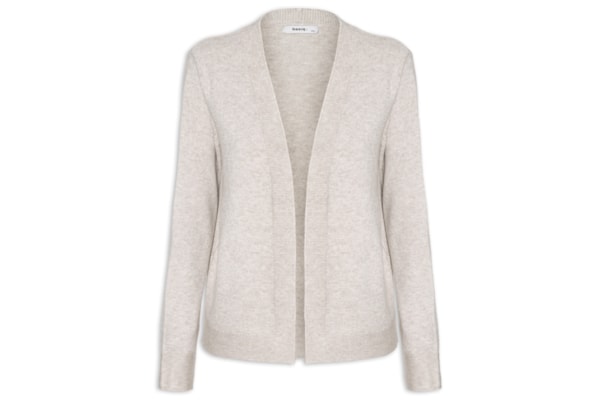 Cardigã Feminino Comfy Em Tricot - Bege