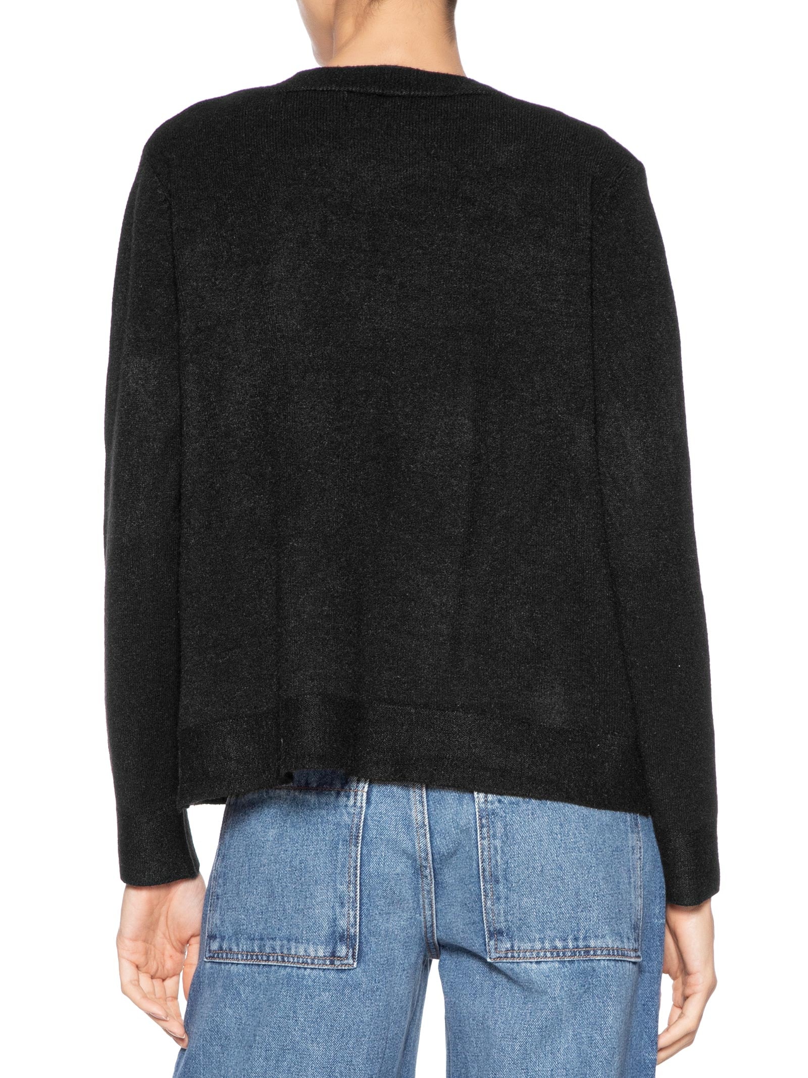 Cardigã Feminino Comfy Em Tricot Preto Basiq