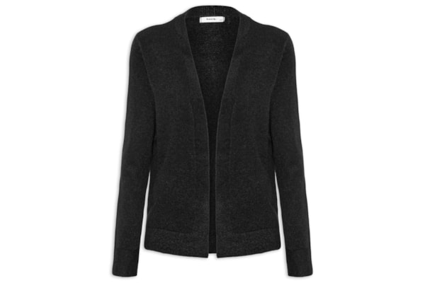 Cardigã Feminino Comfy Em Tricot - Preto