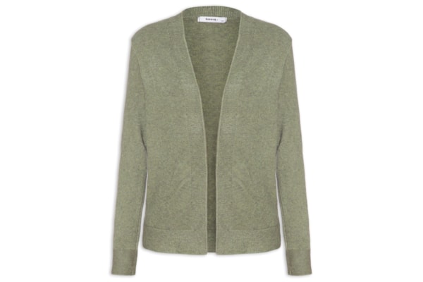 Cardigã Feminino Comfy Em Tricot - Verde