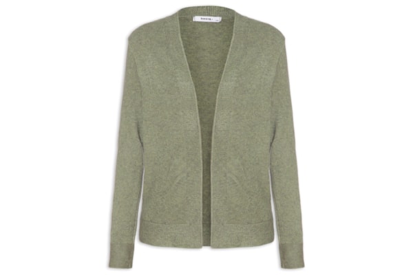 Cardigã Feminino Comfy Em Tricot - Verde