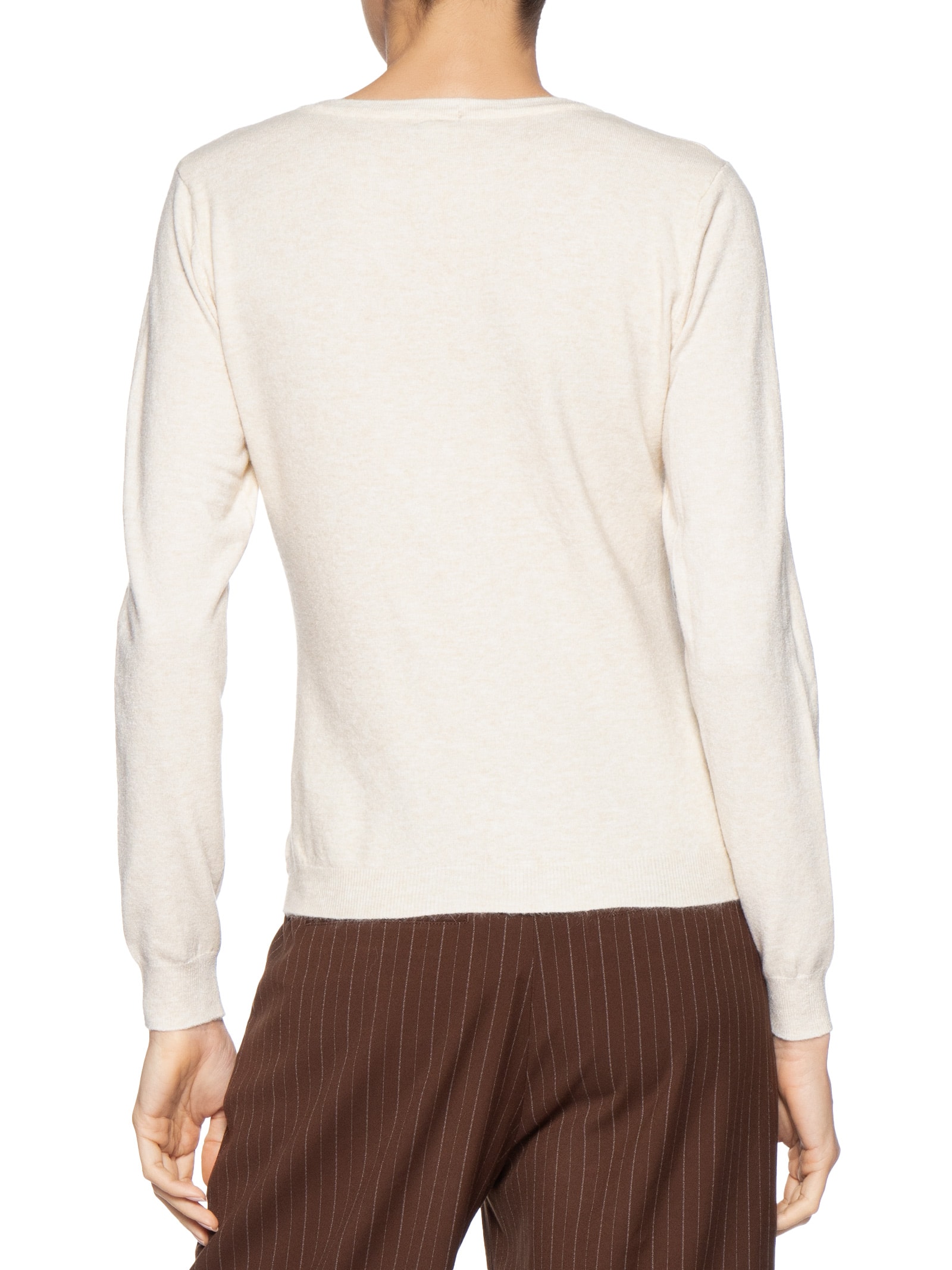Cardigã Feminino Em Tricot Bege Basiq