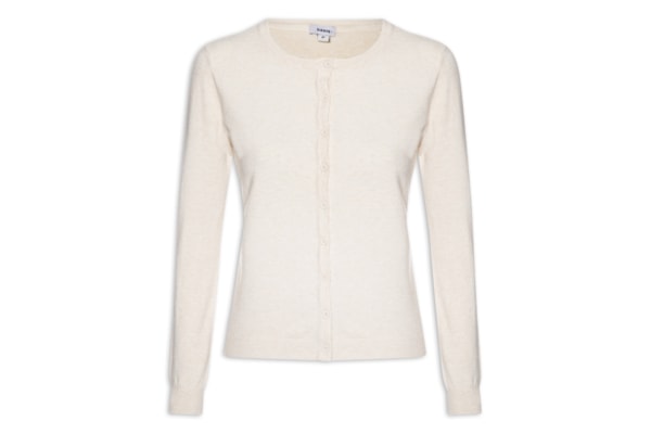 Cardigã Feminino Em Tricot - Bege