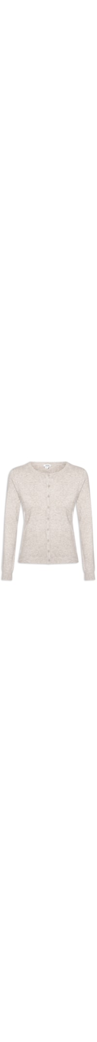Cardigã Feminino Em Tricot - Bege