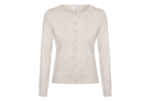 Cardigã Feminino Em Tricot - Bege
