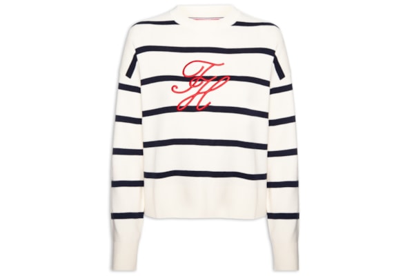 Cardigã Feminino Full Needle Graphic - Branco