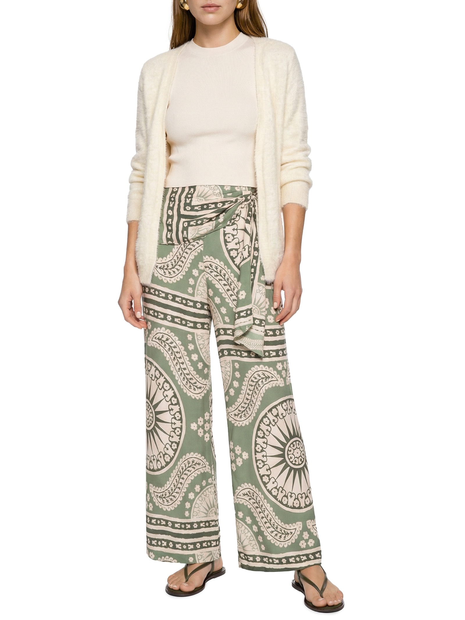 Cardigã Feminino Longo Pelinho Branco Cacay