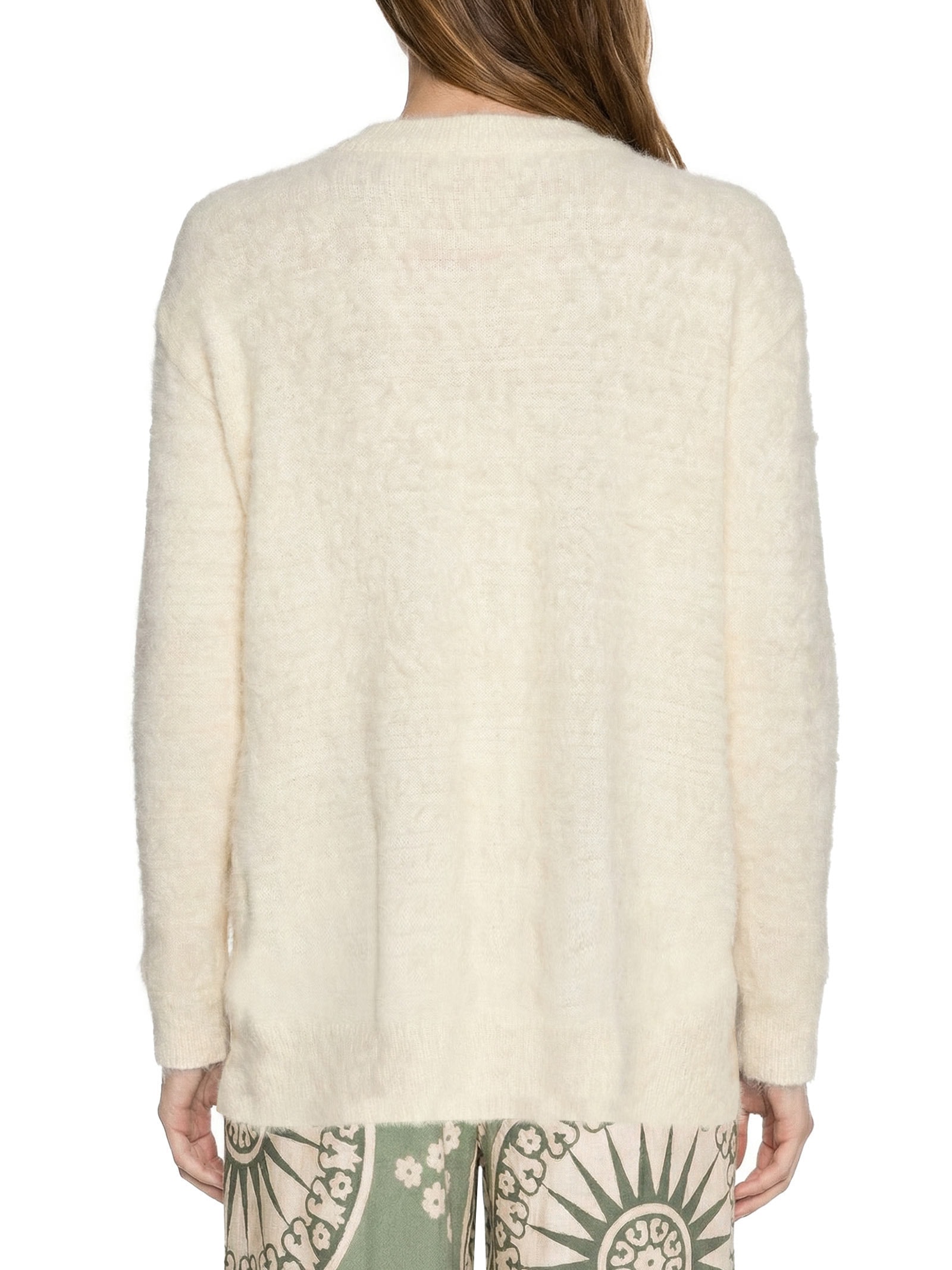 Cardigã Feminino Longo Pelinho Branco Cacay