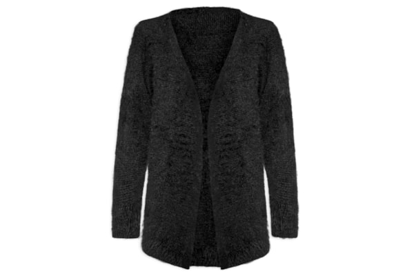 Cardigã Feminino Longo Pelinho - Preto
