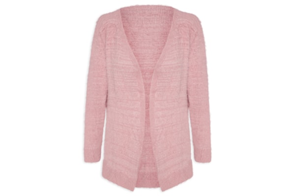 Cardigã Feminino Longo Pelinho - Rosa