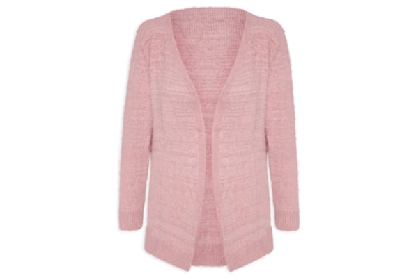 Cardigã Feminino Longo Pelinho - Rosa