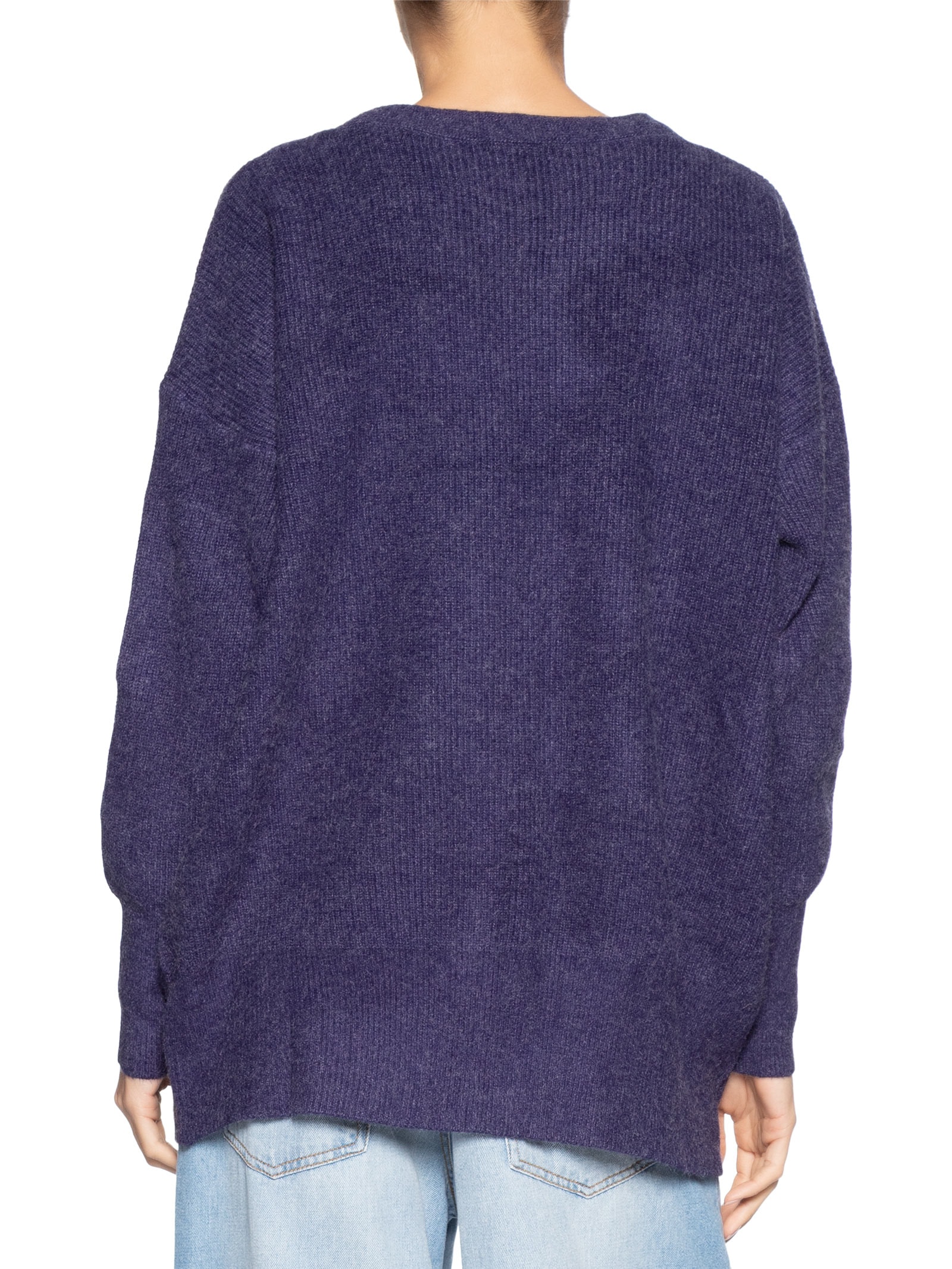 Cardigã Feminino Oversized Texturizado Azul Basiq