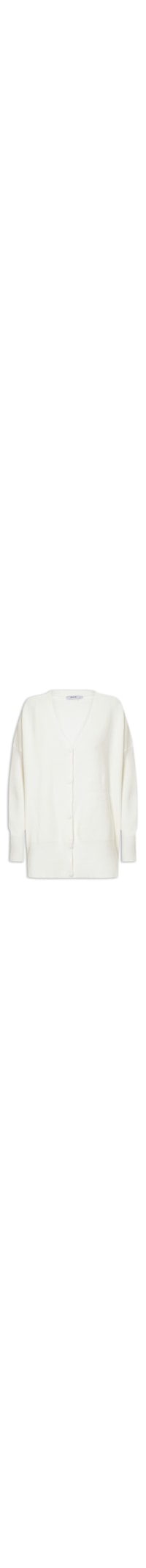 Cardigã Feminino Oversized Texturizado - Off White