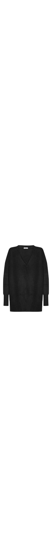 Cardigã Feminino Oversized Texturizado - Preto
