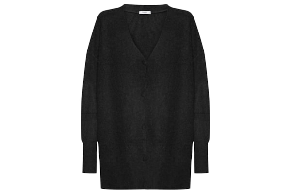Cardigã Feminino Oversized Texturizado - Preto