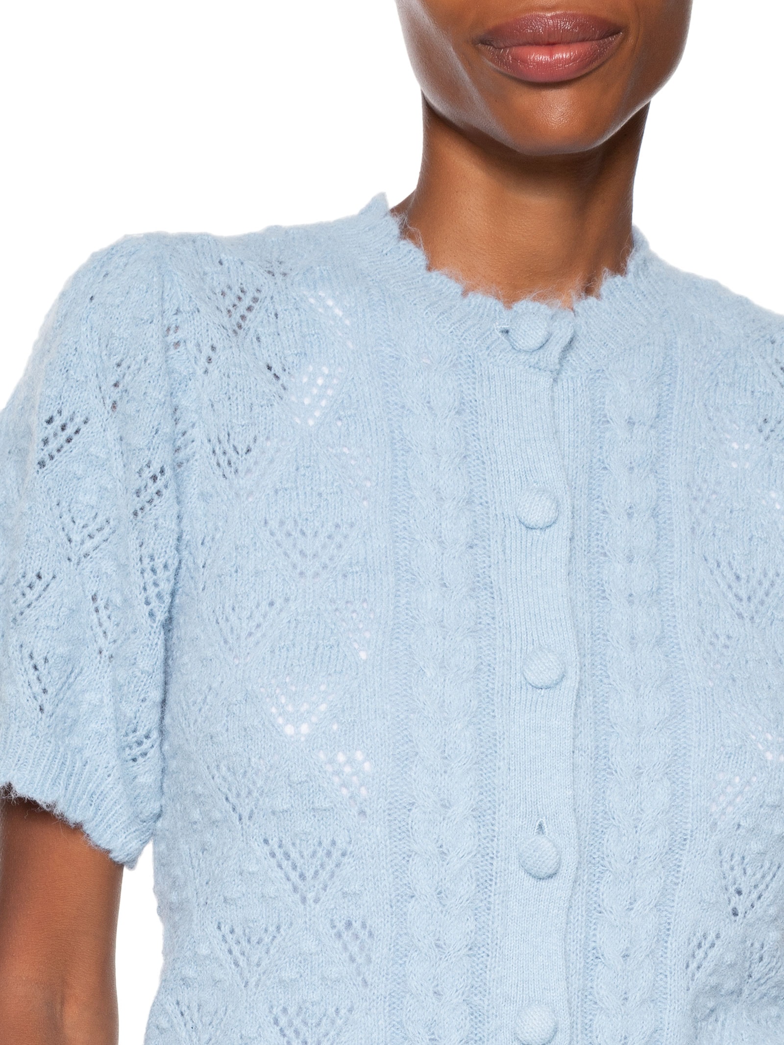 Cardigã Feminino Pauline Pointelle SS Cardi Azul Levi's