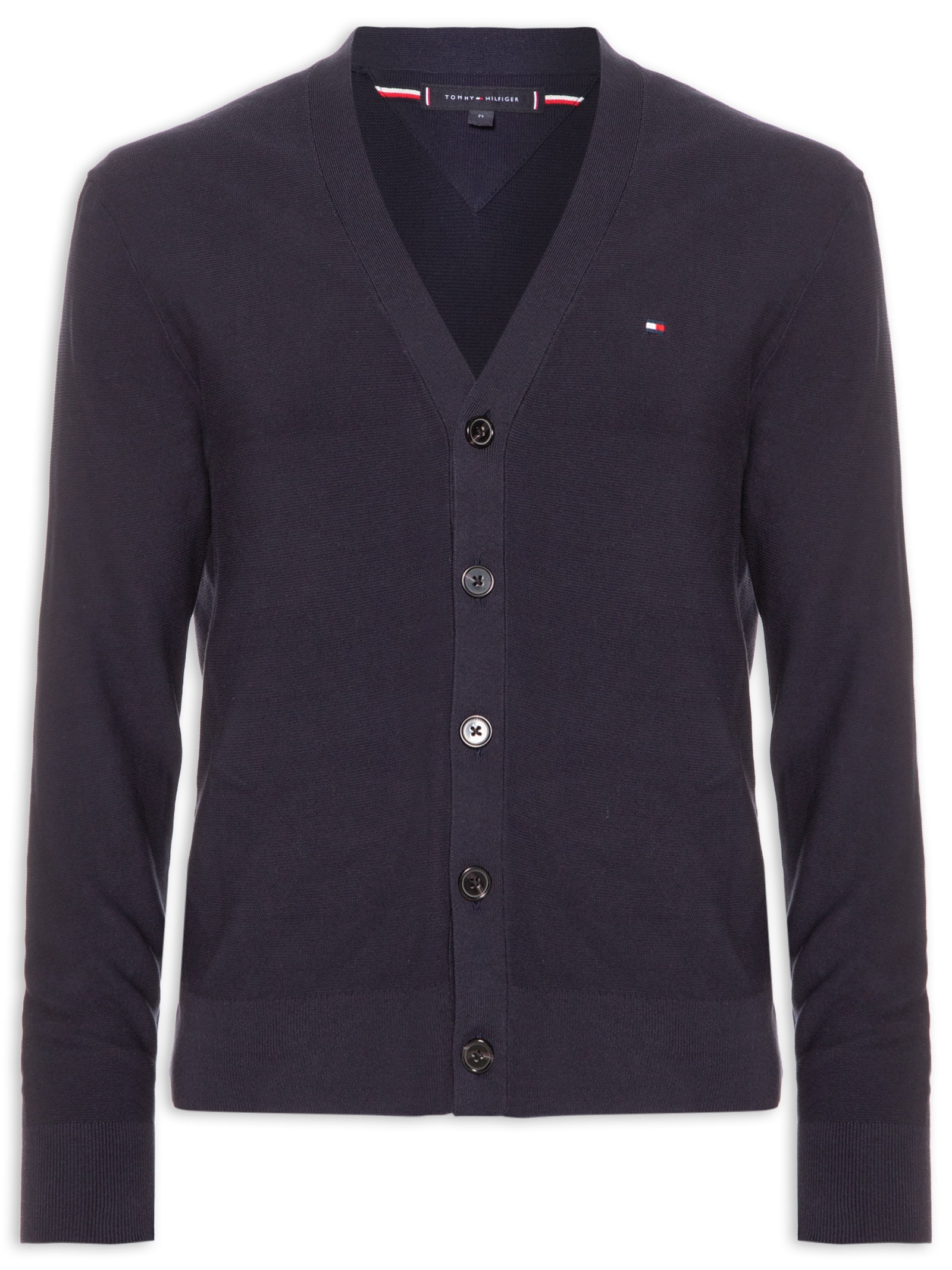 Cardigã Masculino Relaxed Fit Cool Touch Azul Tommy Hilfiger