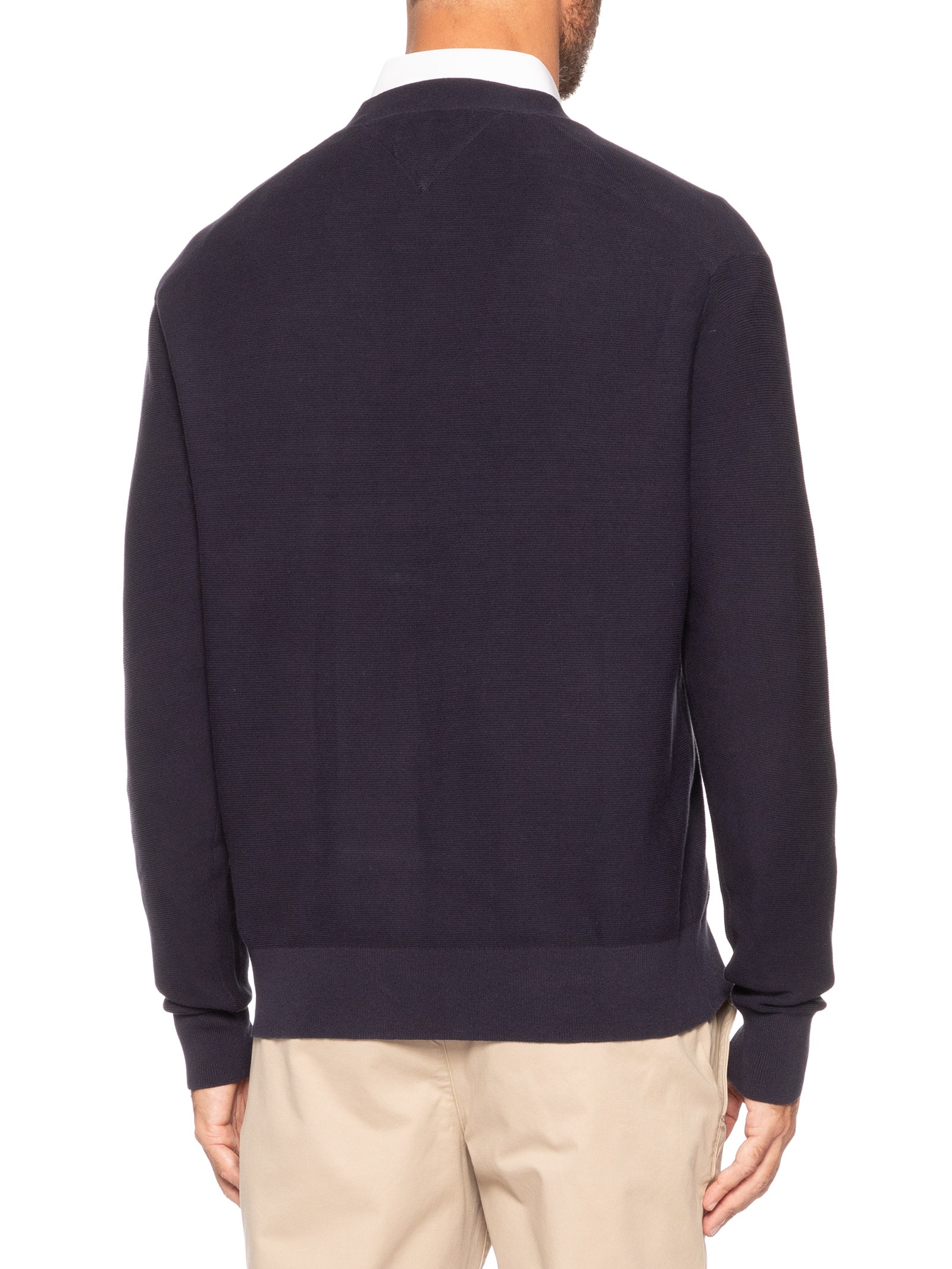 Cardigã Masculino Relaxed Fit Cool Touch Azul Tommy Hilfiger