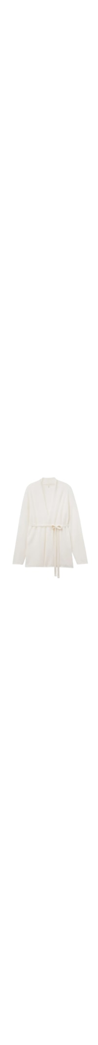 Cardigan Com Cinto 100% Cashmere - Marfim