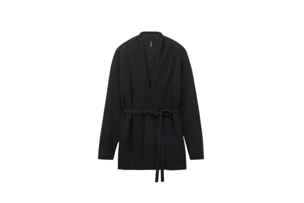 Cardigan Com Cinto 100% Cashmere - Preto