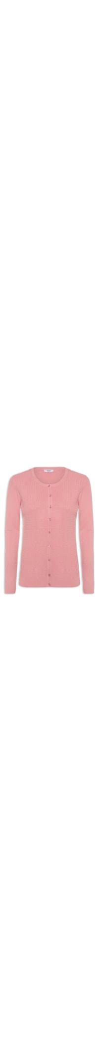 Cardigan Com Detalhes - Rosa