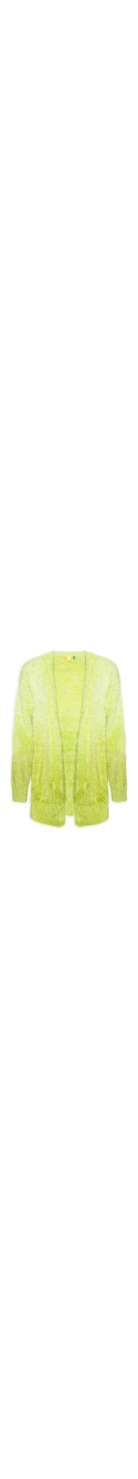 Cardigan Feminina Tricot Pelinho Degrade - Verde