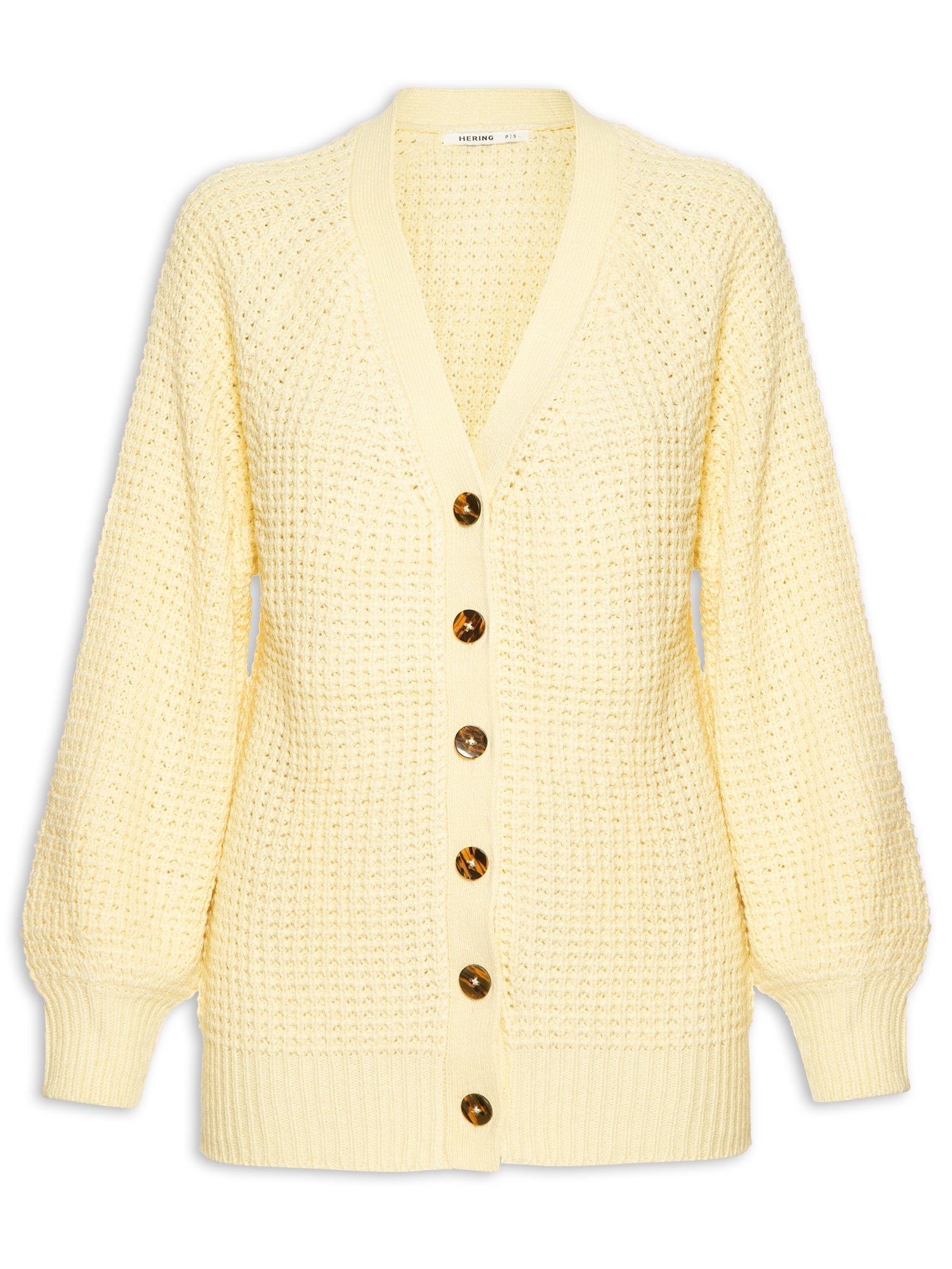 Cardigan Feminino Hering Amarelo