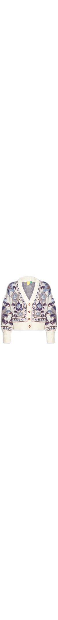 Cardigan Feminino Curto Tricot Marcelle - Branco